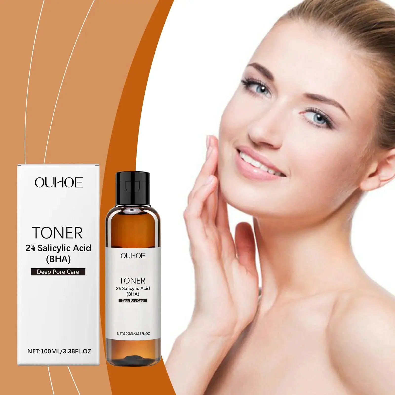 Salicylic Acid Toner for Acne Removing Shrink Pores Control Oil Remove Pimple Exfoliating Brighten Moisturizing Skincare Product by All Mart Bristol Ltd
