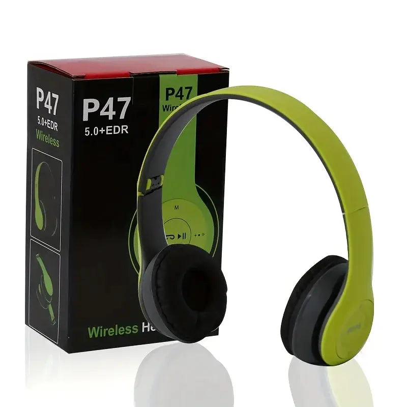 Stereo P47 Headset 5.0 Bluetooth Headset Folding Series Wireless Sports Game Headset for iPhone XiaoMi by All Mart Bristol Ltd