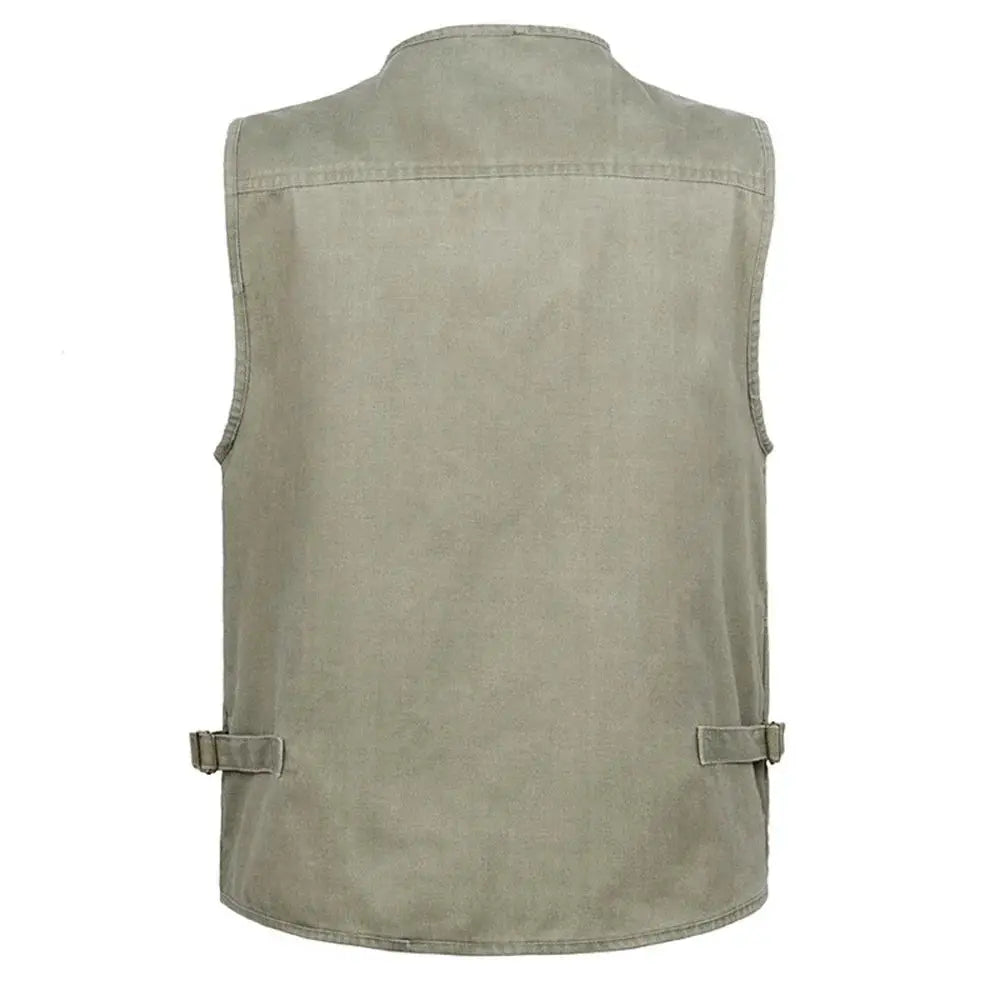8XL 9XL 10XL New Male Casual Summer Big Size Cotton Sleeveless Vest With Many 16 Pockets Men Multi Pocket Photograph Waistcoat by All Mart Bristol Ltd