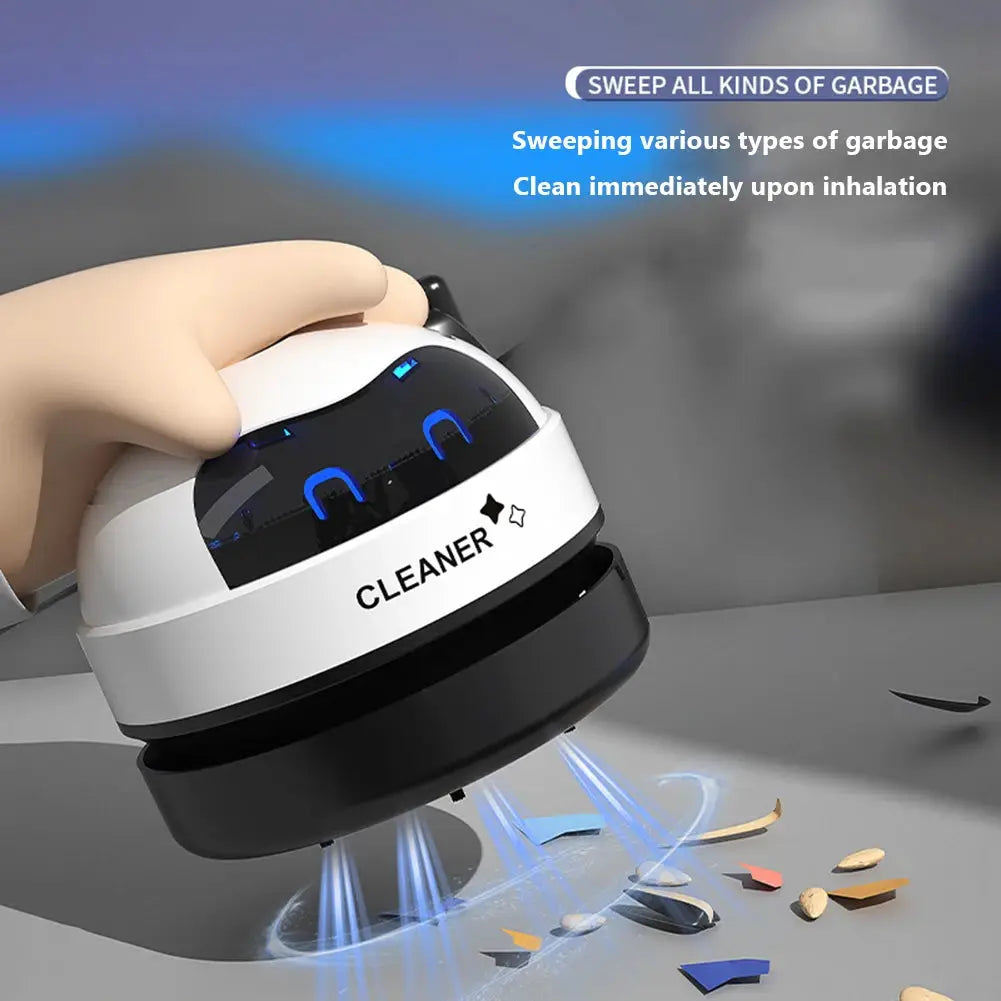 Smart Robot Vacuum Cleaner Desk Table Dust Vacuum Mini Car Vacuum Cleaner Detachable Nozzle Household Pet Hair Cleaning Tools by All Mart Bristol Ltd