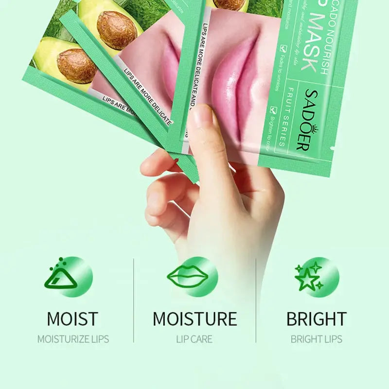 30pcs Fruits Lip Mask Moisturizing Nourishing Collagen Lip Patches Plump Lips Beauty Skincare Lips Pads Lipmask Skin Care by All Mart Bristol Ltd