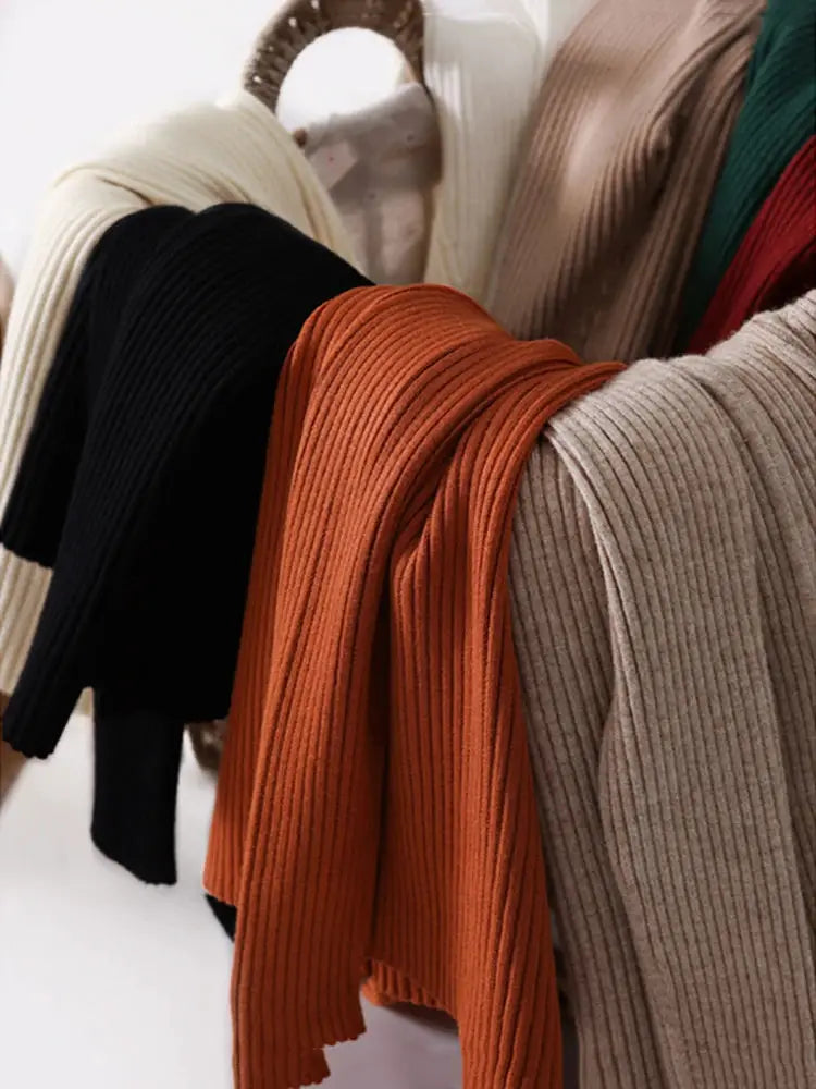 2026 Autumn Winter Turtleneck Sweater Women Fashion Chic Tops Women Knitted Pullovers Long Sleeve Jumper Pull Femme Clothing by All Mart Bristol Ltd