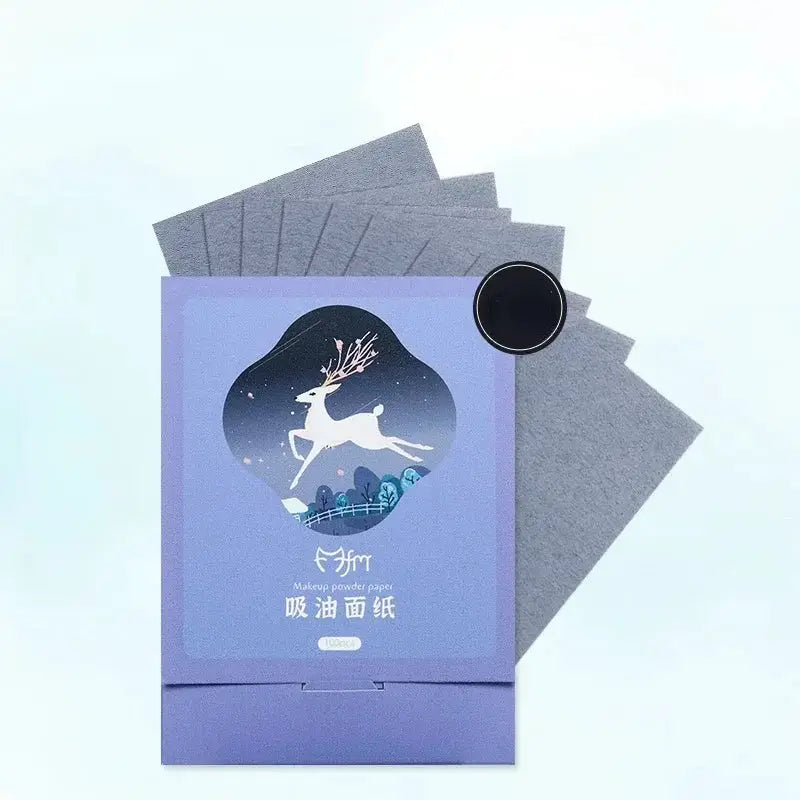 100pcs/set Facial Oil Blotting Paper Matte Face Wipes Oil Control Oil-absorbing Face Cleaning Beauty Makeup Tools Accessories by All Mart Bristol Ltd