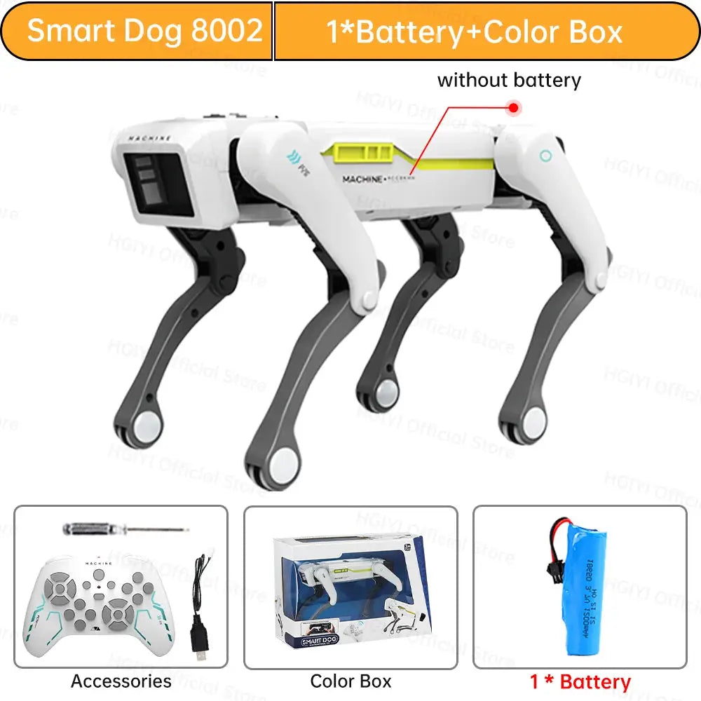 Teeggi Electric RC Intelligent Robot Dog Multifunction RC Mechanical Dog with turret Educational Toy Bionic Smart Robot Toy Gift by All Mart Bristol Ltd