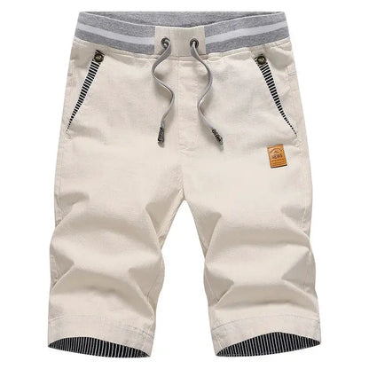 2026 Summer Men's Shorts Hot Casual Cotton Fashion Boardshort Bermuda Male Drawstring Elastic Waist Breeches Beach Shorts Men by All Mart Bristol Ltd