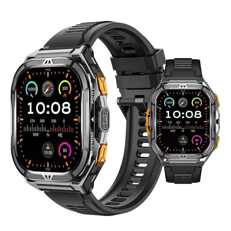 X5 Smart Watch 1.96inch Amoled Bluetooth Calling SOS Outdoors Sports Fitness Tracker SmartWatch For Men Women by All Mart Bristol Ltd