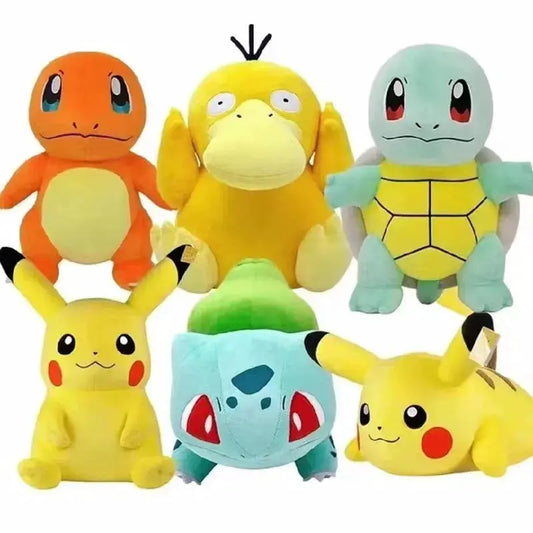 20cm Pokemon Stuffed Plush Toys Kawaii Pikachu Raichu Jenny Turtle Anime Doll Kids Birthday Christmas Gift by All Mart Bristol Ltd