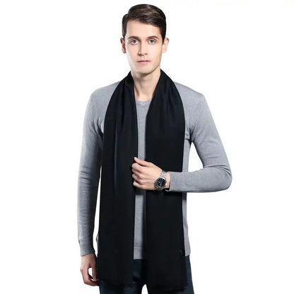 Designer Brand Plaid Men's Cashmere Scarf Winter Warm Scarves Shawls Casual Business Long Wraps Pashmina Christmas Gift for Man by All Mart Bristol Ltd