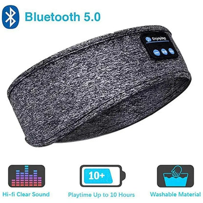 Fone Bluetooth Earphones Sports Sleeping Headband Elastic Wireless Headphones Music Eye Mask Wireless Bluetooth Headset Headband by All Mart Bristol Ltd