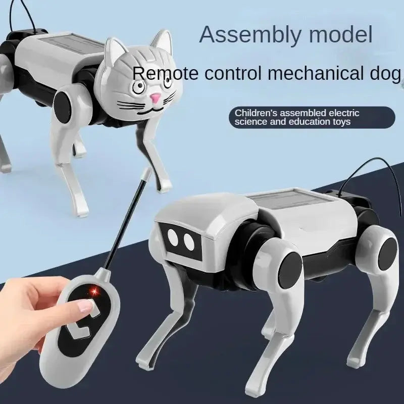 Rc Robot Children's Remote Control Mechanical Dog Toy Science Teaching Diy Assembling Model Electric Set Toys for Boys Kids Gift by All Mart Bristol Ltd