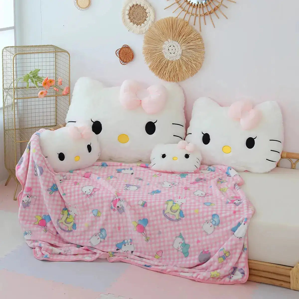 Big Size Hello Kitty Plush Toys Sanrio Anime Peripherals Hello Kitty Blanket KT Cat Stuffed Dolls Hello Kitty Xmas Gift For Kid by All Mart Bristol Ltd