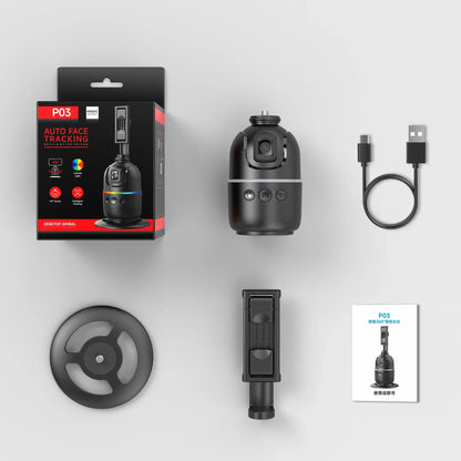 P03 Stabilizer 360°Auto Smart Face Tracking AI Gimbal Desktop Cell Phone Holder Tripod For Camera Smartphone Video Vlog Live by All Mart Bristol Ltd