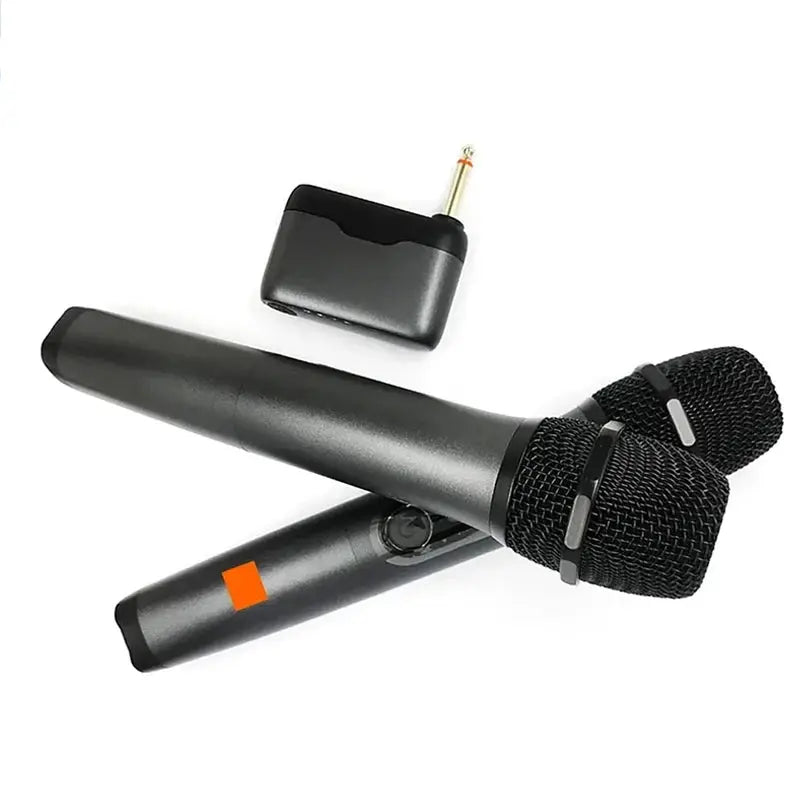 Professional 2 Channel For JBL PartyBox DJ UHF digital Wireless Handheld Microphone System with rechargeable TWO microphone by All Mart Bristol Ltd