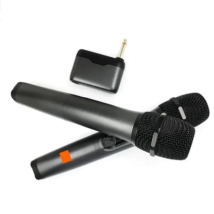 Professional 2 Channel For JBL PartyBox DJ UHF digital Wireless Handheld Microphone System with rechargeable TWO microphone by All Mart Bristol Ltd