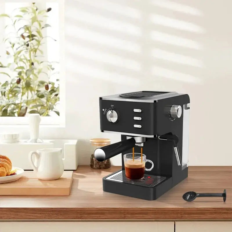 Semi-automatic Espresso Machine with Steam Milk Frother by All Mart Bristol Ltd