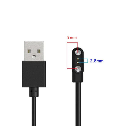 2 pins 4pins Smartwatch Dock Charger Adapter USB Charging Cable Cord for Adult/Kids Smart Watch Power Charge Wire Accessories by All Mart Bristol Ltd