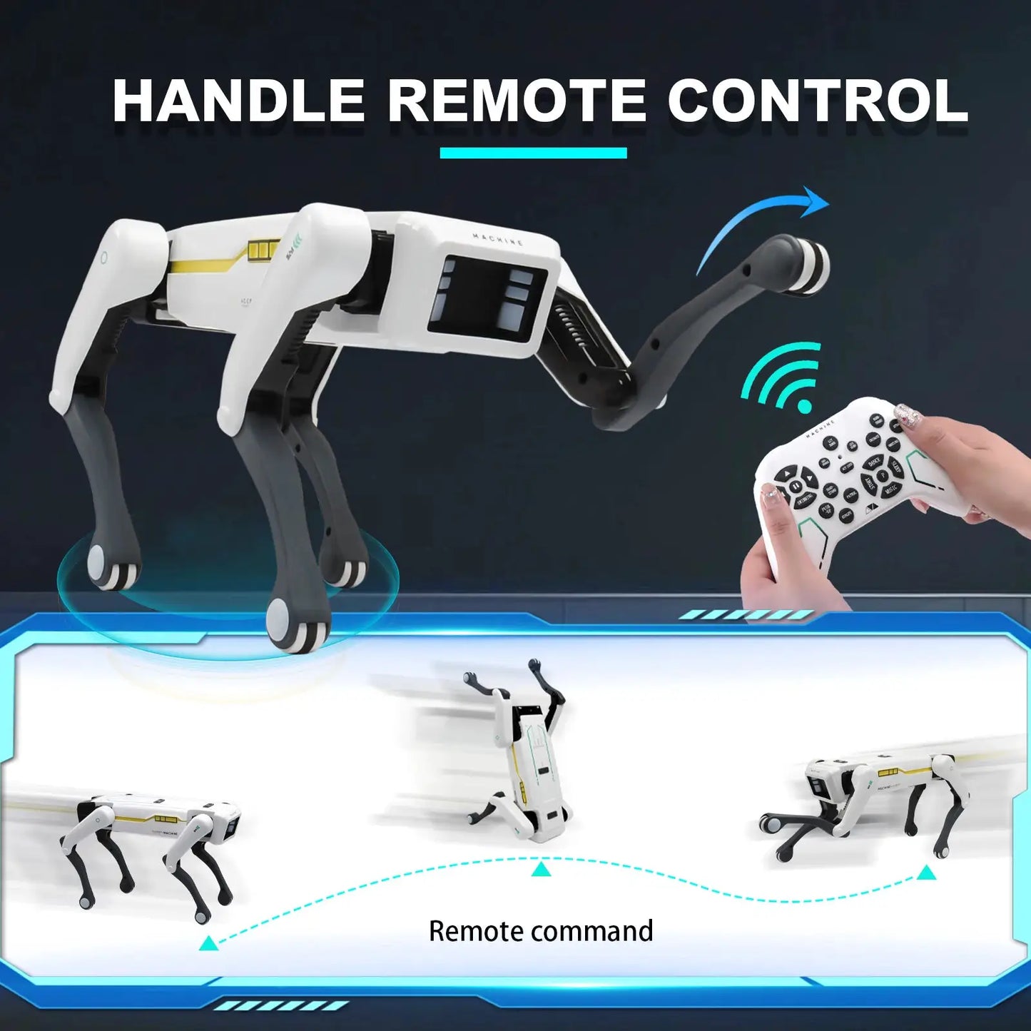 Intelligent AI RC Robot Dog Voice Dialogue APP Remote Control Programming Singing Dancing Machine Dog Kids Toys by All Mart Bristol Ltd