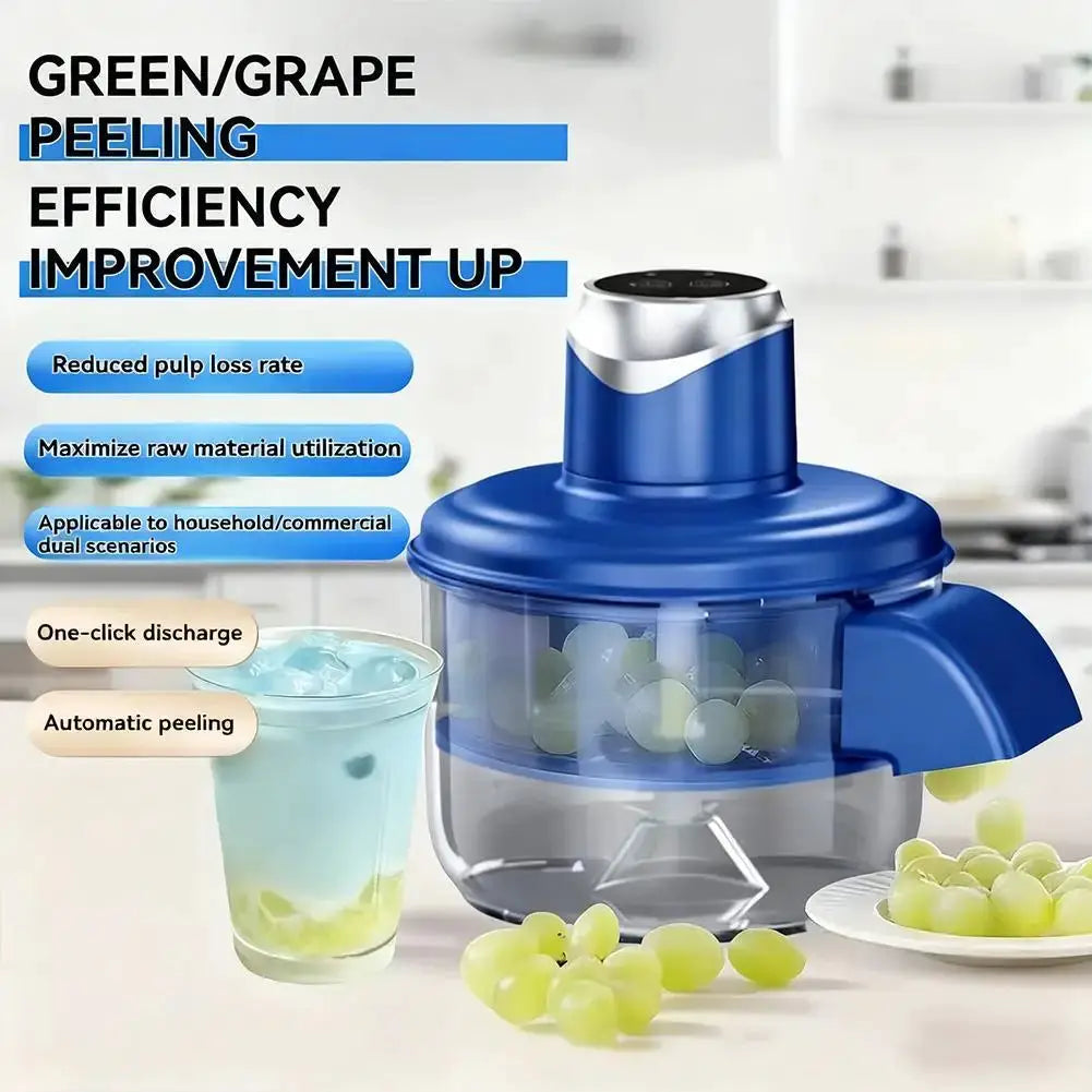 Automatic Fruit Garlic Peeler Machine Electric Grape Peeler Machine w/h Precision Stainless Steel Blade for Kitchen Homemade Jam by All Mart Bristol Ltd