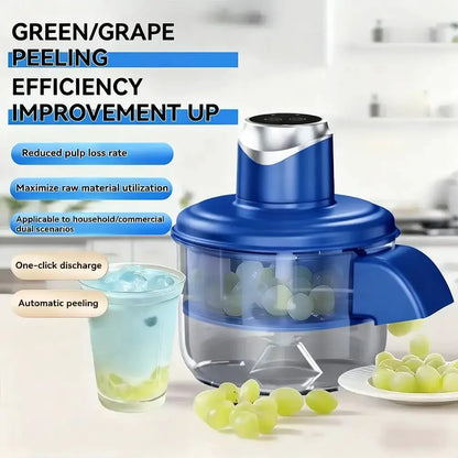 Automatic Fruit Garlic Peeler Machine Electric Grape Peeler Machine w/h Precision Stainless Steel Blade for Kitchen Homemade Jam by All Mart Bristol Ltd