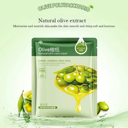 10pcs Natural Plant Facial Mask Moisturizing Oil Control Anti-Aging Fruit Aloe Korean Sheet Face Mask Beauty Skin Care Prodcuts by All Mart Bristol Ltd
