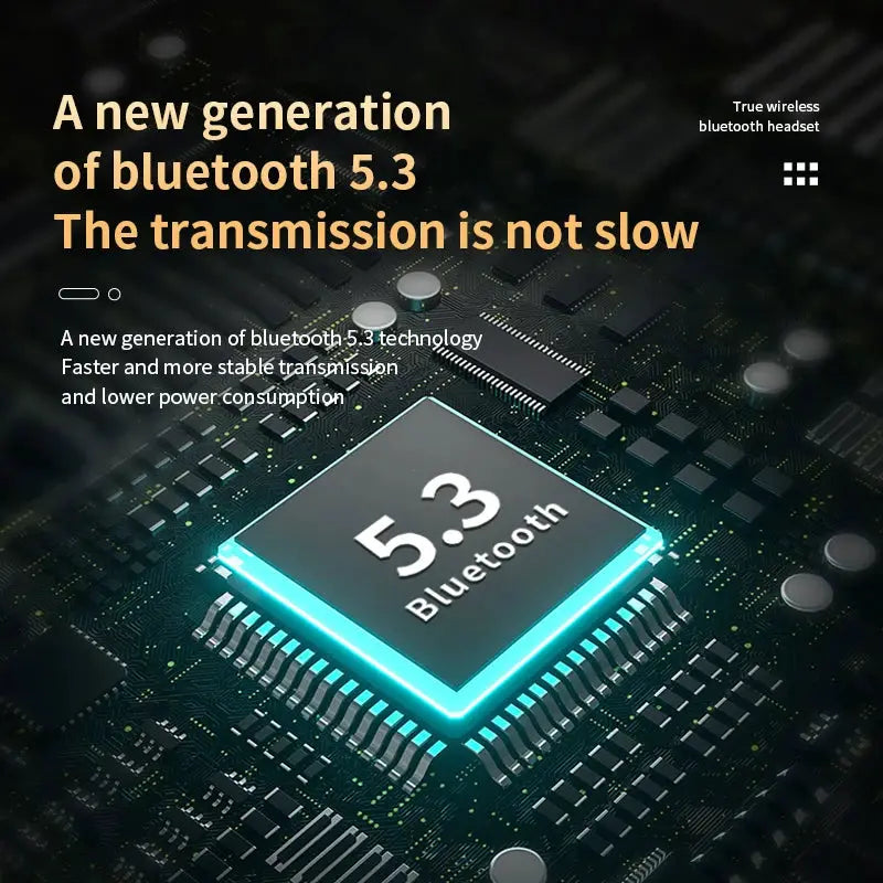 New M90 Pro Bluetooth 5.3 Earphones Wireless Headphones Touch Control Gamer Headset HIFI Stereo Noise Reduction earbuds With Mic by All Mart Bristol Ltd