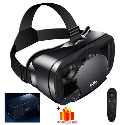 3D VR Headset Smart Virtual Reality Glasses Helmet for Smartphones Phone Lenses Headphones 7 Inches Binoculars Goggles Devices by All Mart Bristol Ltd
