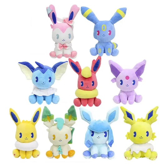 Pokemon Plush Toy Eevee Peluche Stuffed Pikachu Charmander SquirtleSylveon Leafeon Umbreon Flareon Anime Figure Doll Xmas Gift by All Mart Bristol Ltd