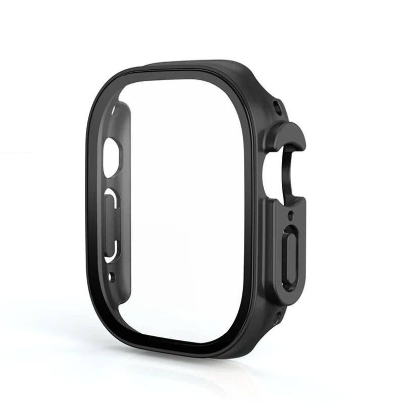 Glass+case For Apple Watch Ultra 49mm PC Bumper+Screen Protector Tempered luxury box Cover for apple watch ultra 2 Accessories by All Mart Bristol Ltd