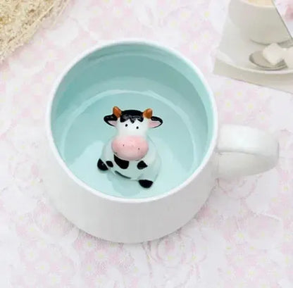 400ML Ceramic Mugs Creative Cute Cartoon Stereo Animal Milk Coffee Cups Couple Cups of Household Drinking Water Supplies by All Mart Bristol Ltd