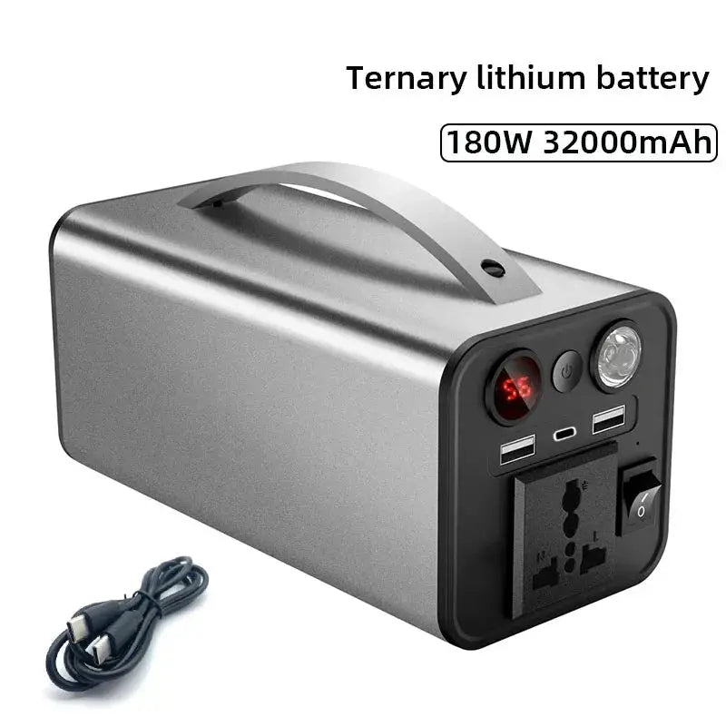 90000mAh Solar Generator LiFePO4 Power Supply Station 300W Portable Auxiliary Battery Power Bank USB C PD DC for Outdoor Camping by All Mart Bristol Ltd