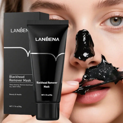 LANBENA Blackhead Remover Mask Shrinking Pore Deep Cleaning Hydrating Mask Improve Rough Skin Pores Peel Off Mud Mask Skincare by All Mart Bristol Ltd