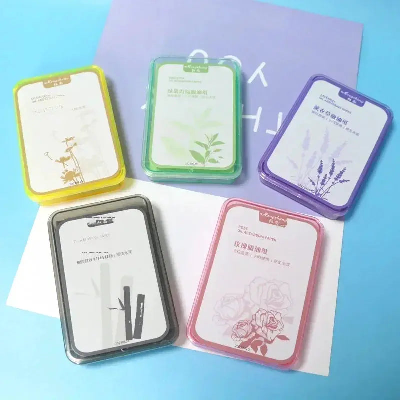 300PcsFace Oil Absorbing Paper Summer Oil Control Wipes Absorbing Sheet Oily Paper Face Cleansing Makeup Tool Face Oil Blotting by All Mart Bristol Ltd