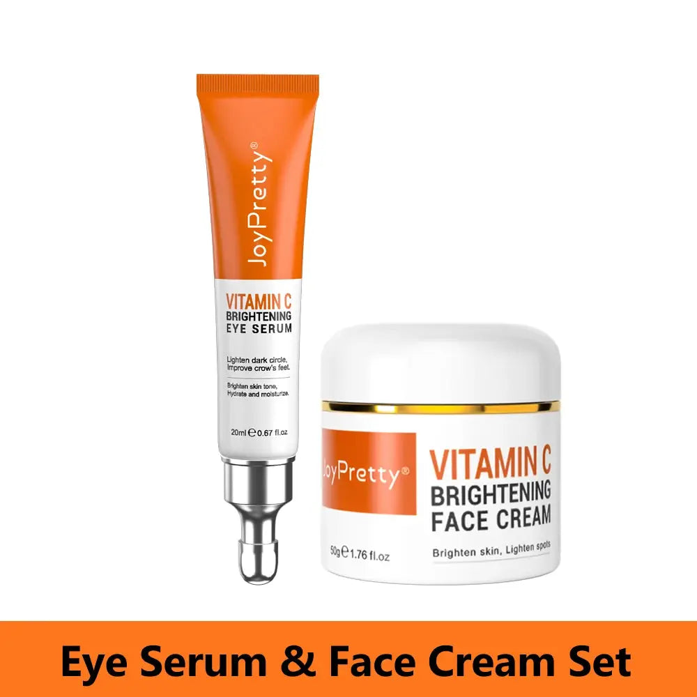 Vitamin C for Face Whitening Set Dark Spots Removal Cream Skincare Kits Eye Lightening Moisturizing Facial Serum Skin Care by All Mart Bristol Ltd