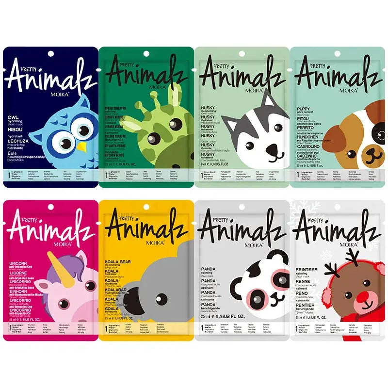 1 Pcs Animal Moisturizing Face Mask hydrating Facial Mask Collagen Hyaluronic Acid Sheet Masks Skin Care Facial Care Products by All Mart Bristol Ltd