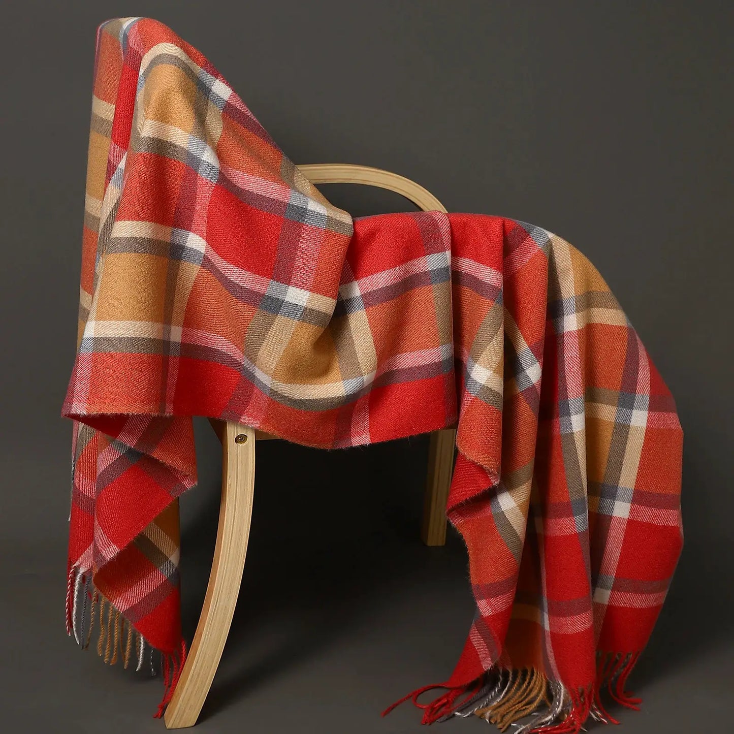 Winter Cashmere Plaid Scarf Autumn Men's Thick Wrap Scarves Female Warm Blanket Foulard Shawls Luxury Brand Fringe Large Bandana by All Mart Bristol Ltd