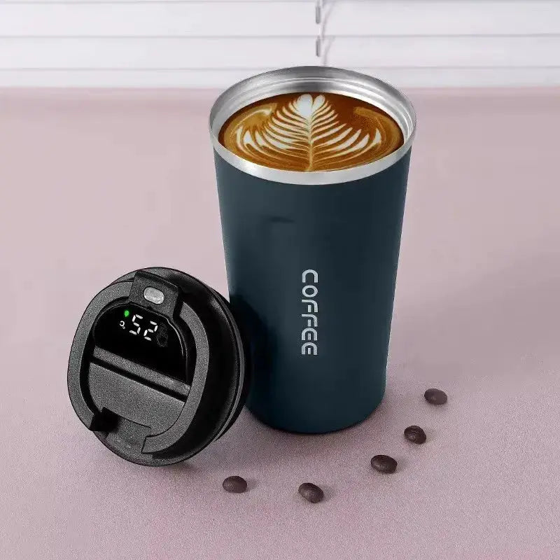 380/510ml Thermos Coffee Mug Stainless Steel Coffee Cup Temperature Display Vacuum Flask Thermal Tumbler Insulated Water Bottle by All Mart Bristol Ltd
