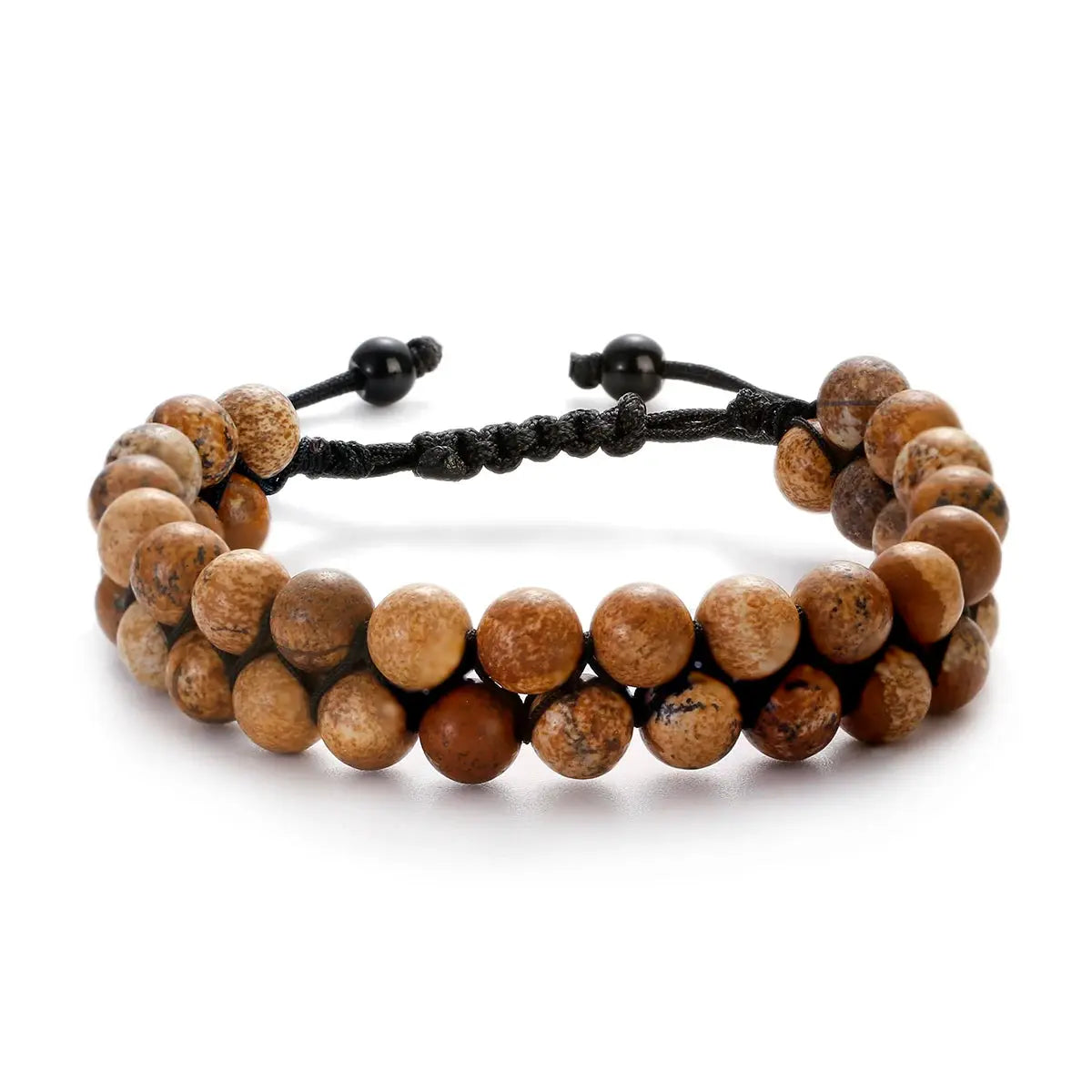 Fashion Men Bracelets Hematite Tiger Eye Double Layer Row Bracelets Pulsera Hombre Magnetic Health Protection Healing Bracelets by All Mart Bristol Ltd