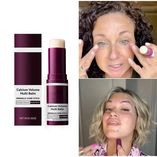 Calcium Volume Multi Balm Korean Skincare Stick,Face & Eye Cream,Collagen Deep Moisturizing Anti-Wrinkle,Suitable for Pre Makeup by All Mart Bristol Ltd