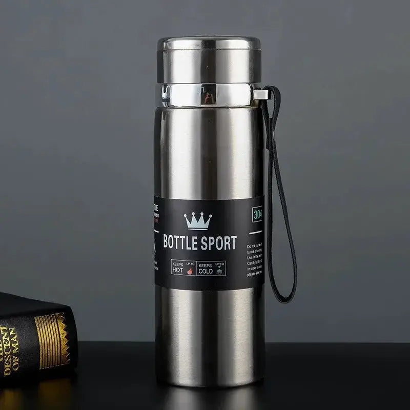 1000ml Thermal Water Bottle Thermos Vacuum Flask Double Stainless Steel Coffee Tea Insulated Cup Leakage-proof for Office by All Mart Bristol Ltd