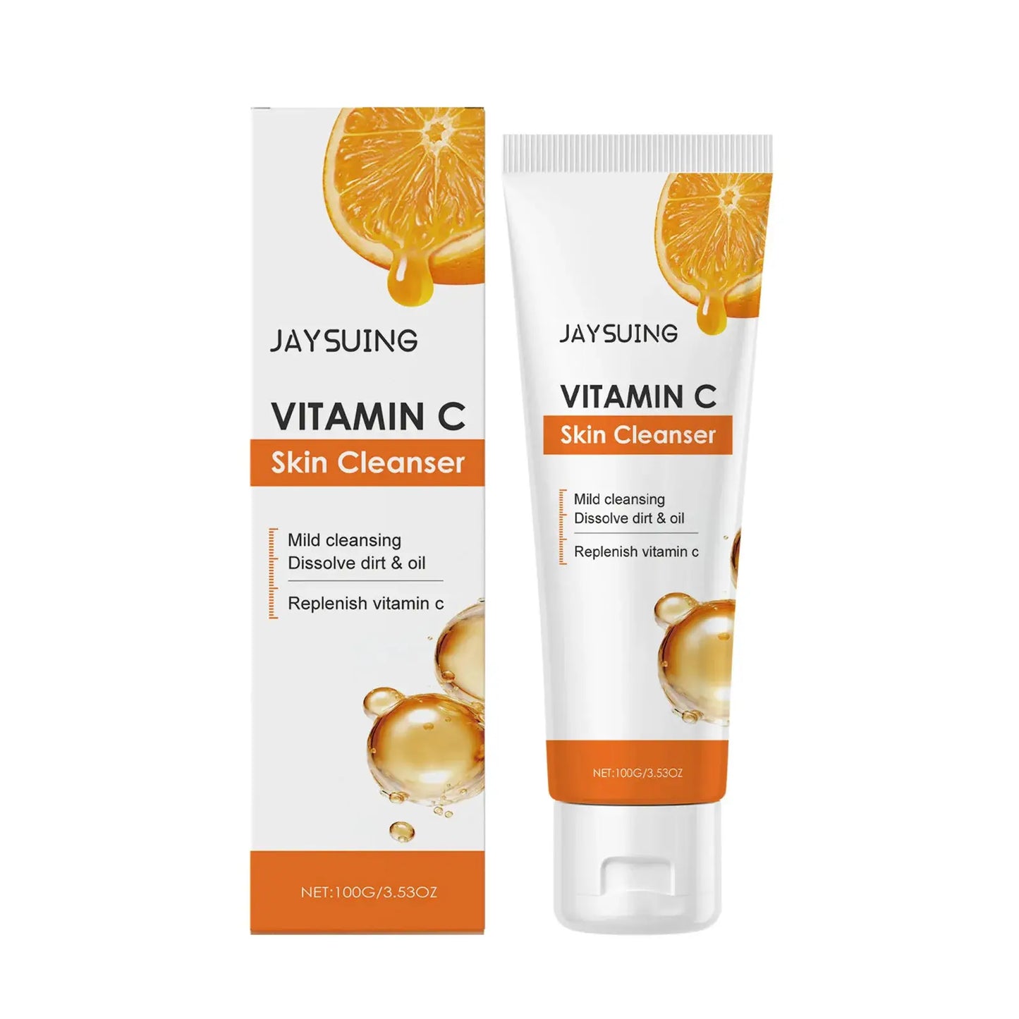 Vitamin C Skincare Set Face Whiten Cream Dark Spots Serum Cleaning Facial Cleanser Moisturizer Toner Firming Eye Cream Skin Care by All Mart Bristol Ltd