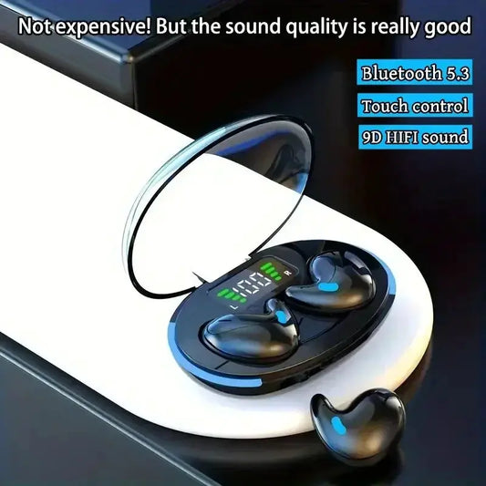 X55 Mini Wireless Earphones Bluetooth Headphones Noise Reduction Sport Game Sleep Bluetooth 50 Earbuds HIFI Stereo Music Headset by All Mart Bristol Ltd