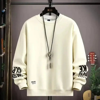 Spring Autumn Men Clothing Sweatshirt Korean Fashion Harajuku O-Neck Long Sleeve Sweatshirt Men Casual Streetwear Hoodies Men by All Mart Bristol Ltd