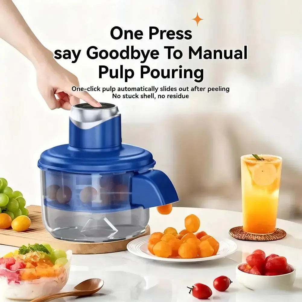 Automatic Fruit Garlic Peeler Machine Electric Grape Peeler Machine w/h Precision Stainless Steel Blade for Kitchen Homemade Jam by All Mart Bristol Ltd