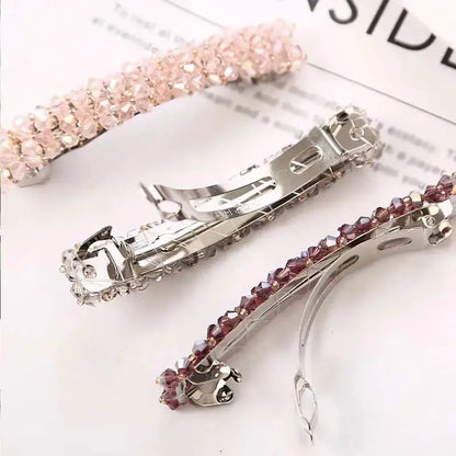 New Korean Elegant Hairpins Hairgrips Crystal Rhinestone Barrettes Hair Clips For Women Girls Hair Accessories by All Mart Bristol Ltd