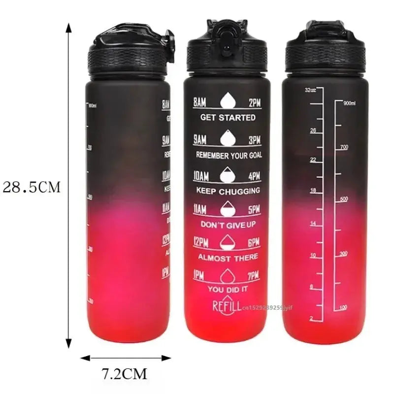 1L Water Bottle Portable Sport Water Bottle Pretty Drink Bottle Leakproof Gym Water Bottle for Outdoor Travel Fitness Cycling by All Mart Bristol Ltd