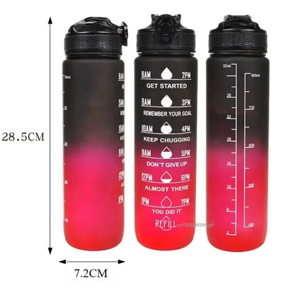 1L Water Bottle Portable Sport Water Bottle Pretty Drink Bottle Leakproof Gym Water Bottle for Outdoor Travel Fitness Cycling by All Mart Bristol Ltd
