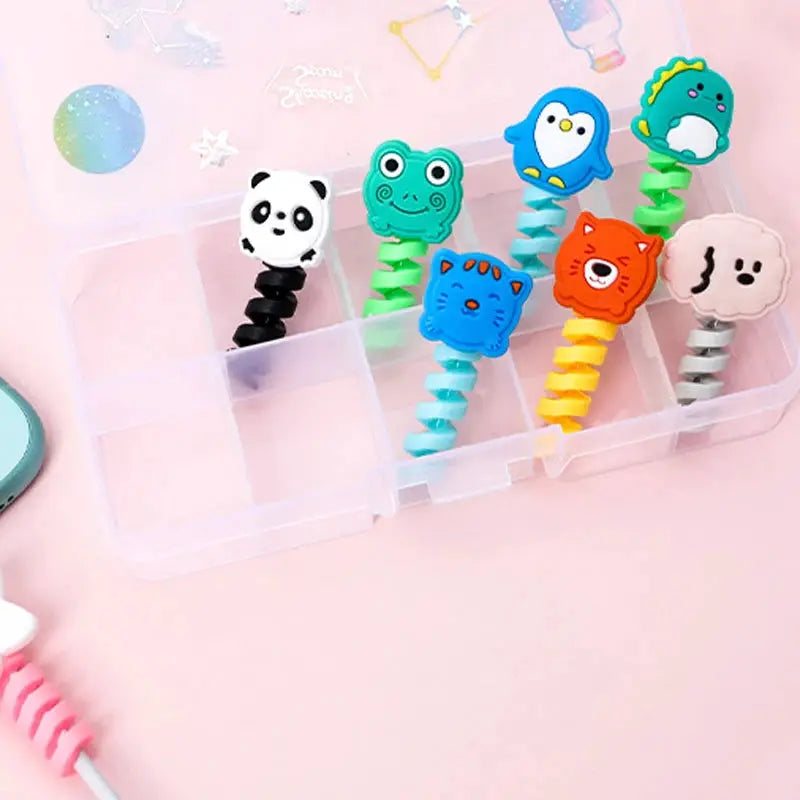 Cute Cable Protector Bites Wire Cable Organizer Winder Saver USB Charging Cable Data Line Earphones Cord Protector Cover by All Mart Bristol Ltd