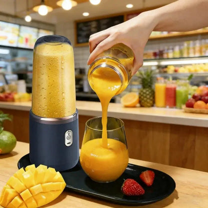 Portable Electric Fruit Juicer Blender 400ML 6 Blade Mixer by All Mart Bristol Ltd