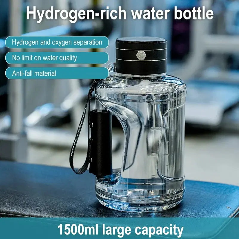 Hydrogen-Rich Water Container Portable Hydrogen Water Bottle Gym Sports Fitness Hydrogen-Rich Sports Bottle Water Kettle 1.5L by All Mart Bristol Ltd