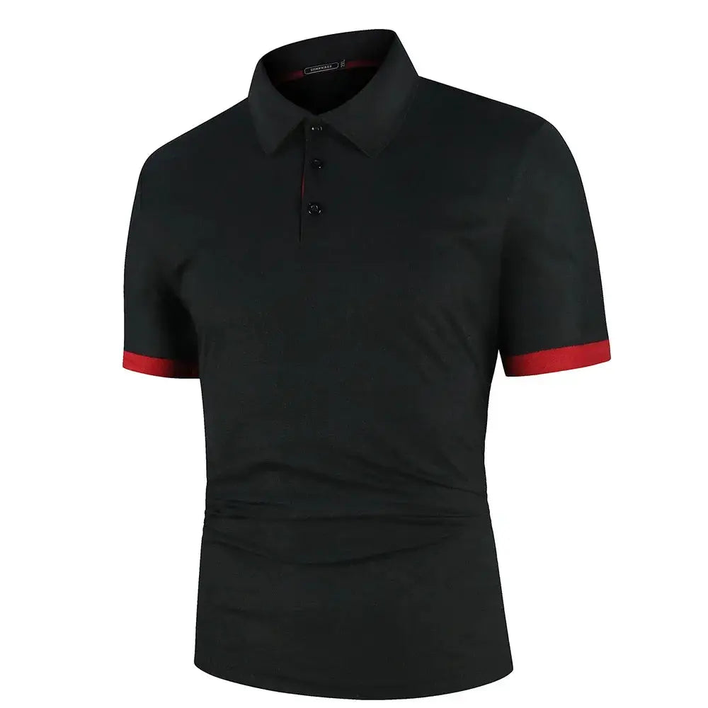 Men Polo Men Shirt Short Sleeve Polo Shirt Contrast Color Polo New Clothing Summer Streetwear Casual Fashion Men tops by All Mart Bristol Ltd